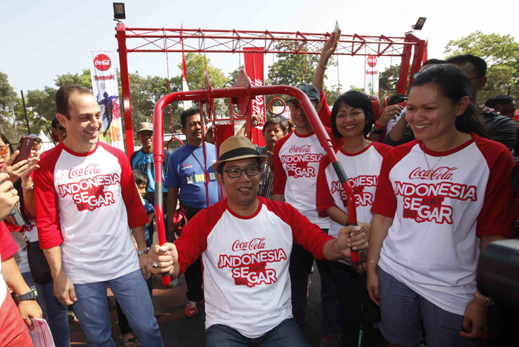 Coca Cola Hadirkan Active Park Berupa Fasilitas Fitnes di Bandung