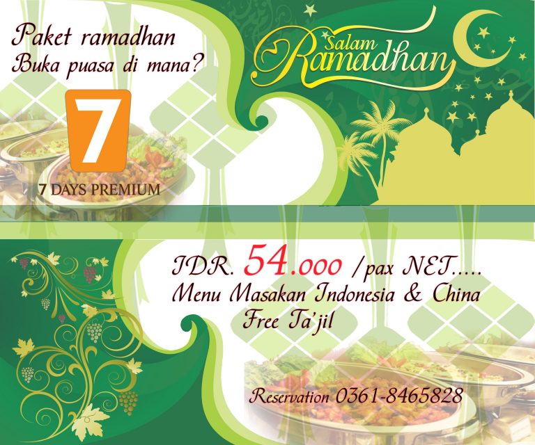 Nikmati Menu Buka Paket Ramadan di 7 Days Premium Kuta Bali Hotel