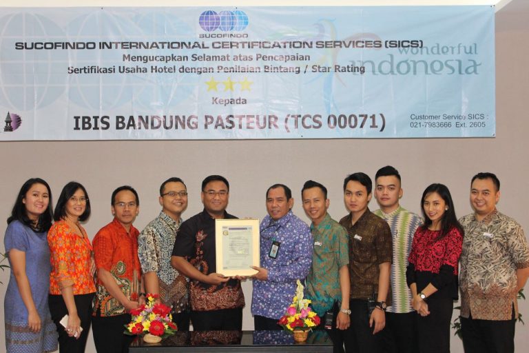 ibis Bandung Pasteur Hotel Raih Sertifikasi dari PT Sucofindo