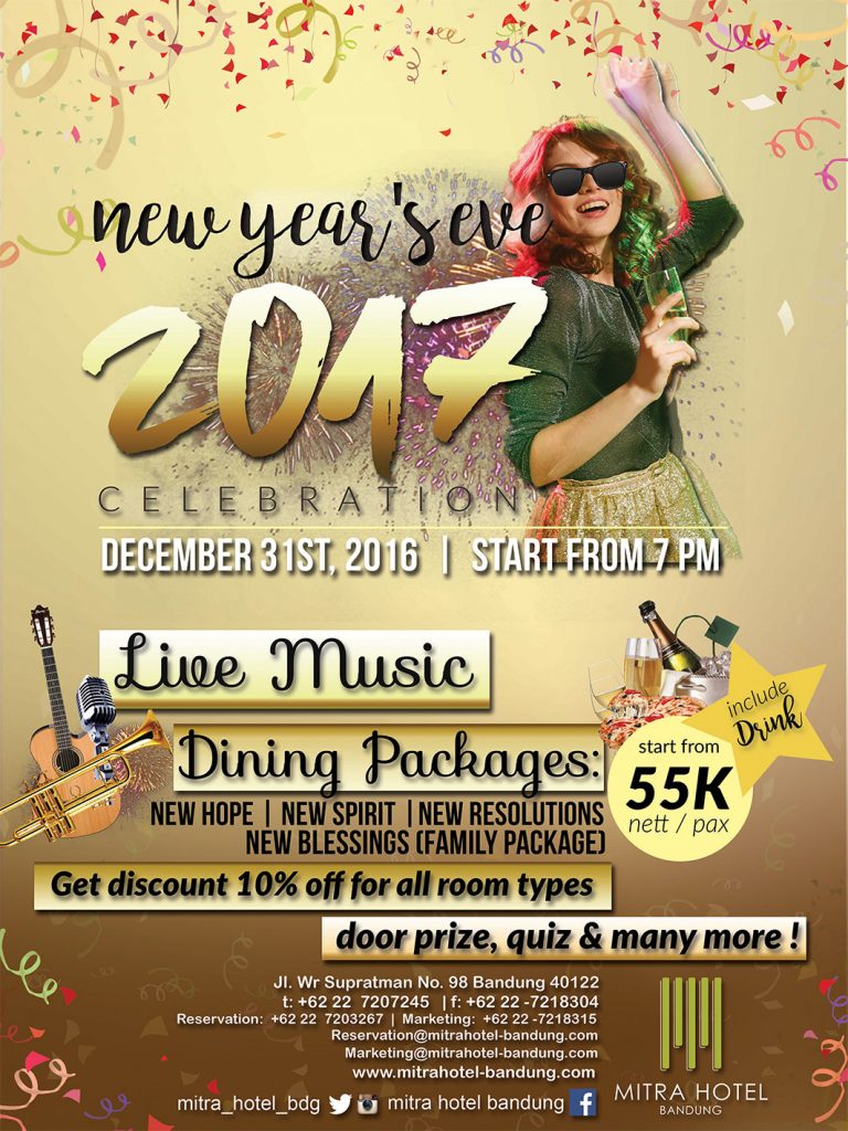 New Year’s Eve Celebration “Jazz Night” di Mitra Hotel Bandung