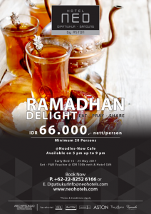 Ramadhan Delight ala Hotel Neo Dipati  Ukur  Destinasi Bandung