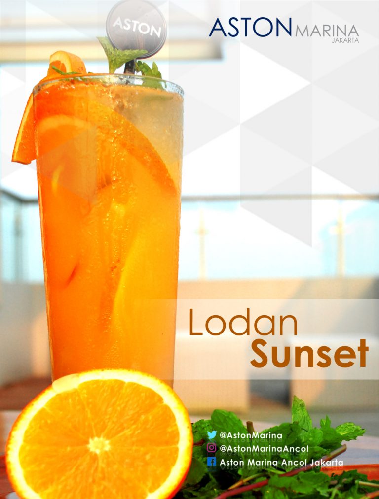 Peach Smash & Lodan Sunset Minuman Sehat di Cium-Cium Lounge& Bar