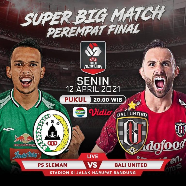 Jadwal Acara TV Indosiar: Saksikan Super Bigmatch Piala Menpora 2021 PS Sleman vs Bali United dan Konser LIDA 2021
