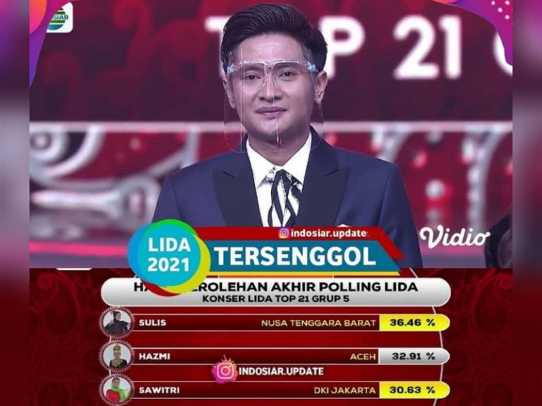 Hasil Polling LIDA 2021 Top 21 Besar Grup 5, Hazmi Aceh Tersenggol