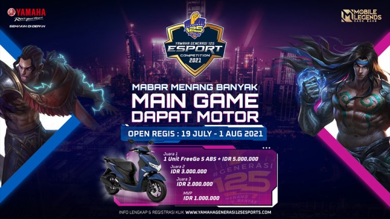 Main Game Dapat Motor dan Uang Tunai di Yamaha Generasi125 E-Sport Competition 2021 (YGEC 2021), Catat Syarat dan Tanggalnya