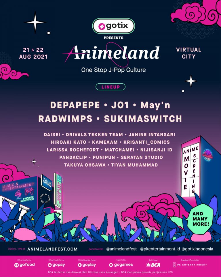 GoTix Persembahkan Animeland, Gandeng PK Entertainment Luncurkan Festival Anime Virtual Terbesar 2021 di Indonesia