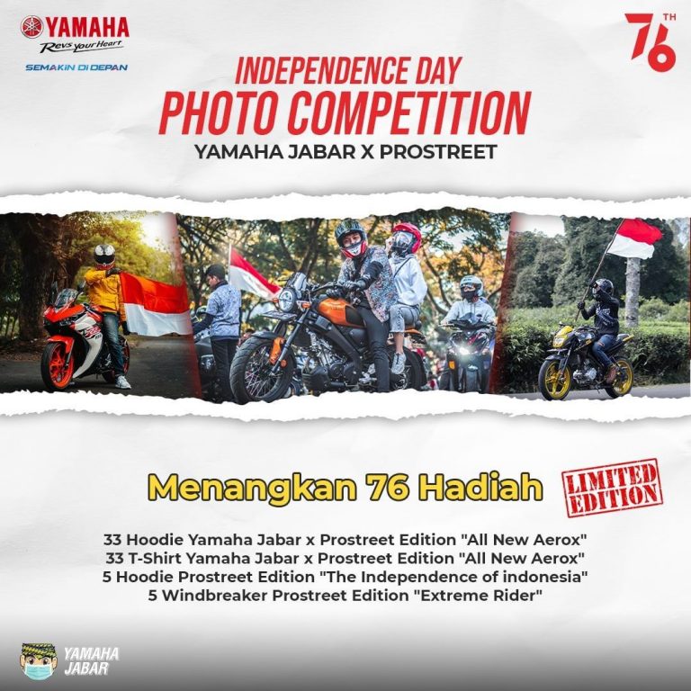 Sambut Hari Kemerdekaan Indonesia, Yamaha Jabar siapkan 76 Hadiah istimewa, Begini Cara dan Syaratnya