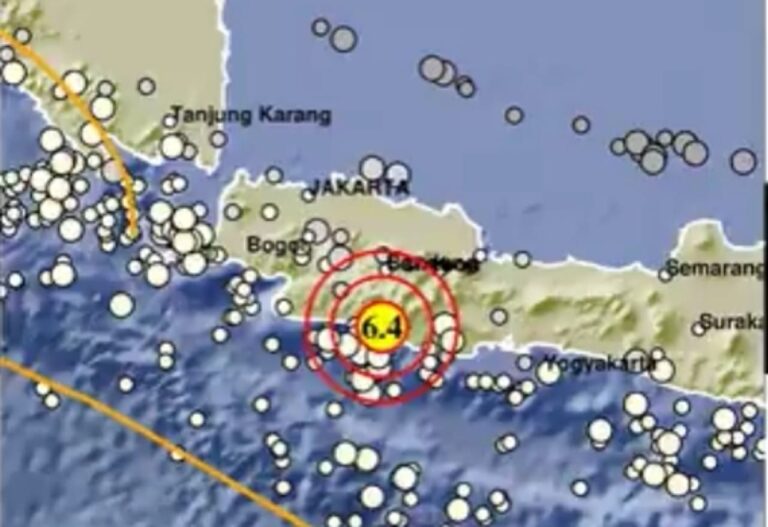 Breaking News, Gempa Bumi 6,4 Magnitude Guncang Garut, Getaran Terasa hingga Bandung, Bogor, Tasikmalaya
