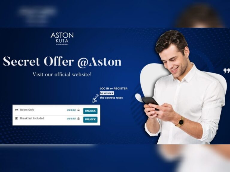 Dapatkan ‘Secret Offer’ dari Aston Kuta Hotel and Residence untuk Semua Tipe Kamar