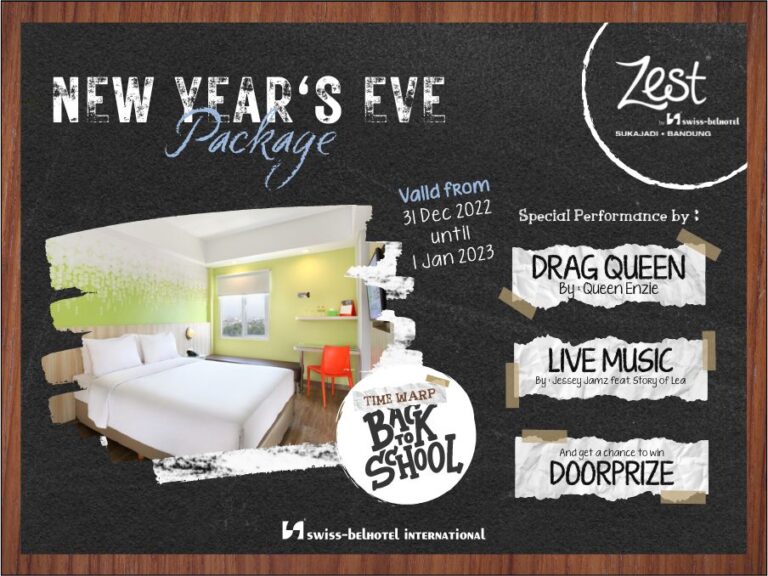 Hotel Zest Sukajadi Bandung Gelar Pesta Tahun Baru dengan Konsep Back To School