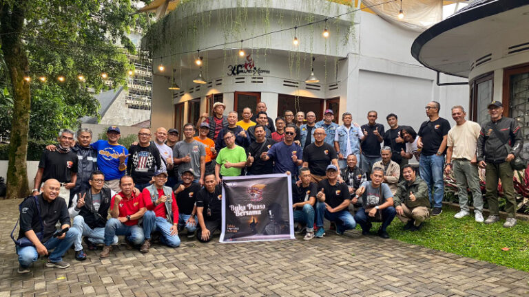 Klub Motor Bacank MC Bandung Gelar Buka Puasa Bersama Sekaligus Galang Donasi di Cafe 360 Grill Pizza and Coffee