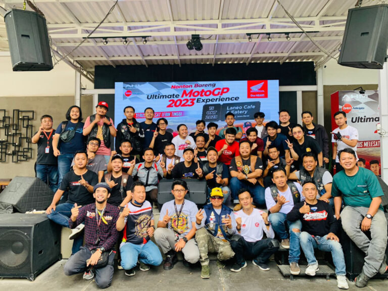 Semarakkan MotoGP Mandalika, DAM Ajak Komunitas Honda Nonton Bareng dan Rolling City di Bandung