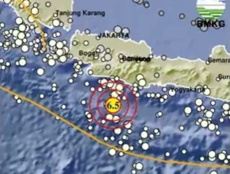 Breaking News, Gempa Bumi 6,5 Magnitude Guncang Garut, Getaran Terasa hingga Bandung, Bogor, Jakarta, Banyumas