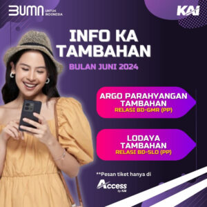 PT KAI Daop 2 Tambah Tiga Perjalanan Kereta Api pada Momen Libur Hari Raya Idul Adha 1445 Hijriah, Inilah Rincian Jadwalnya