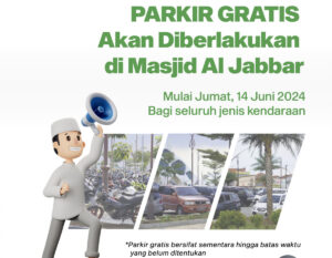 Biaya Parkir di Masjid Raya Al Jabbar Sementara Gratis, Pengelola Baru Sedang dalam Proses Lelang