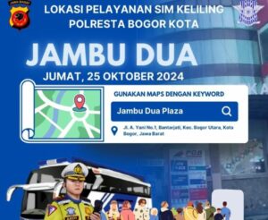 SIM keliling Kota Bogor berlokasi di Jambu Dua Plaza