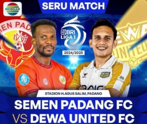 Pertandingan Semen Padang FC vs Dewa United FC di BRI Liga 1