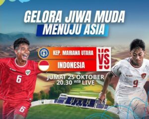 Pertandingan Kep. Mariana Utara vs Indonesia di AFC Asian Cup U17 diselenggarakan Jumat, 25 Oktober 2024