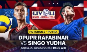 DPUPR Rafabinar vs Singo Yudha bertanding di Livoli Divisi Utama 2024, Selasa 29 Oktober 2024