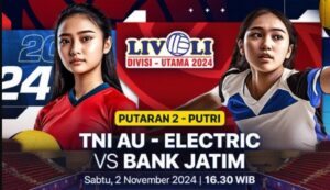 TNI AU Electric vs Bank Jatim berlaga di Livoli Divisi Utama