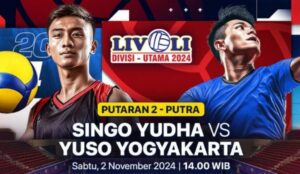 Singo Yudha vs Yuso Yogyakarta bertanding di Livoli Divisi Utama 2024