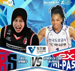 Red Sparks vs Korea Ex Corp Hi-Pass di V-League 2024-2025