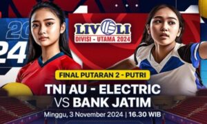 TNI AU Electric vs Bank Jatim berebut gelar juara Livoli Divisi Utama 2024