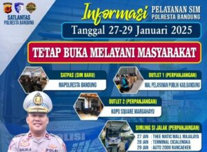 Layanan perpanjangan SIM Kabupaten Bandung 27 hingga 29 Januari 2025 tetap buka