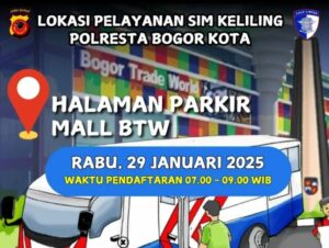 Jadwal SIM keliling Kota Bogor