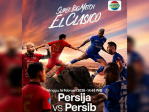 Pertandingan antara Persija Jakarta vs Persib Bandung di BRI Liga 1