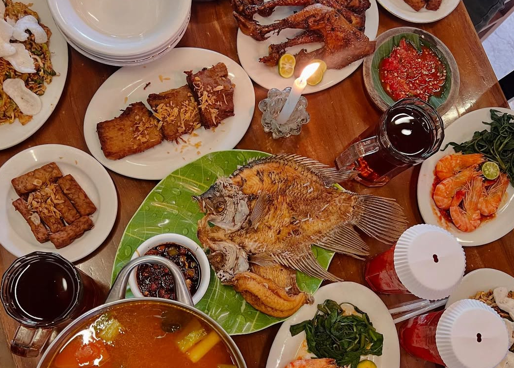 Rumah makan sunda di Bandung Restoran Pandanwangi. foto: ig@pandanwangi