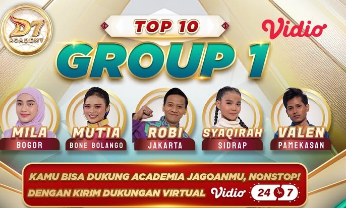 Daftar pembagian grup Top 10 Dangdut Academy 7