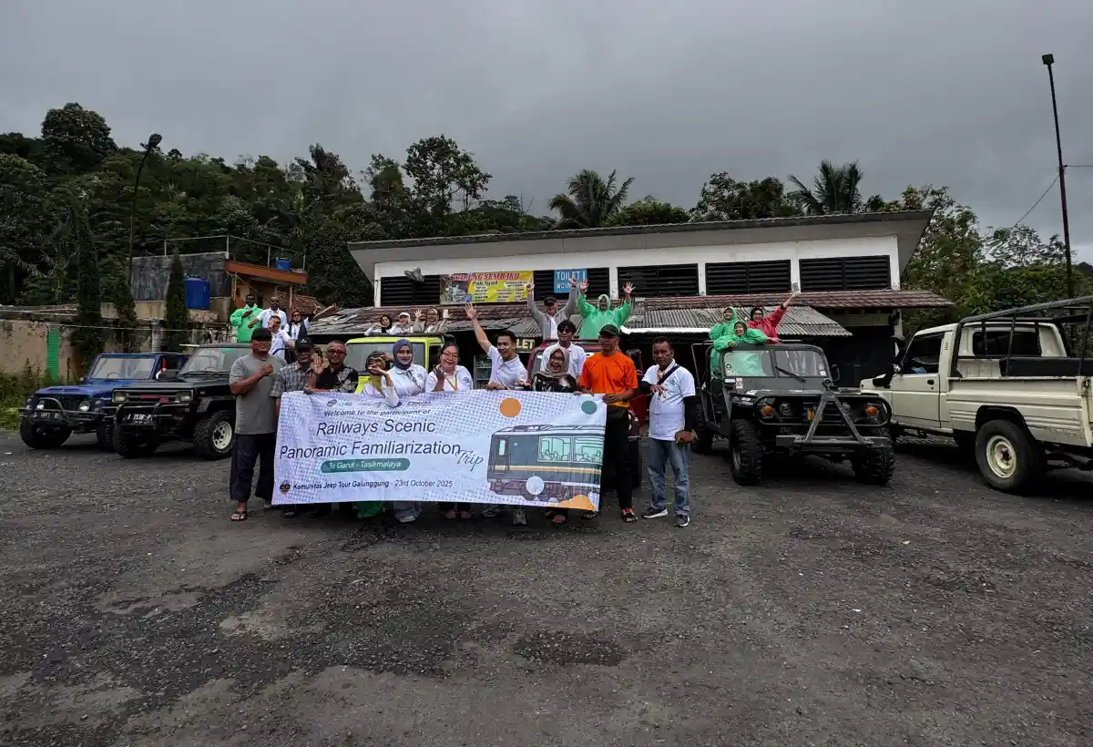 Disparbud Jabar Gandeng ASITA Jabar Promosikan Wisata Kereta Api Garut–Tasikmalaya melalui Familiarization Trip Railways Scenic Panoramic