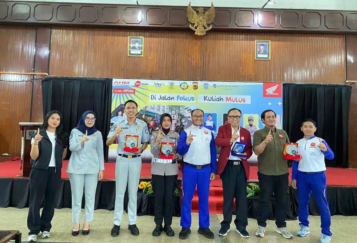 PT Daya Adicipta Motora (DAM) bersama Polda Jawa Barat, Jasa Raharja, dan Universitas IKOPIN kembali menggelar edukasi keselamatan