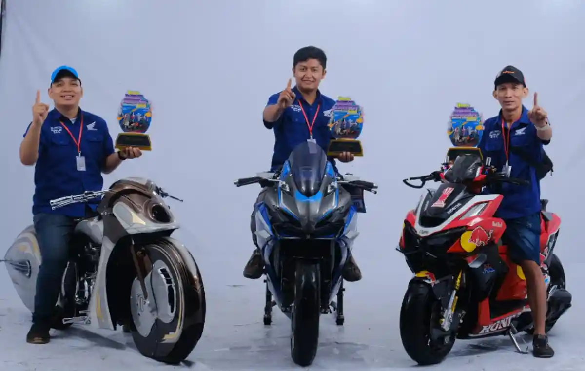 Jawara Modifikator Pamerkan Karya di Pesta Akbar Honda Modif Contest di Honda Bikers Day 2025