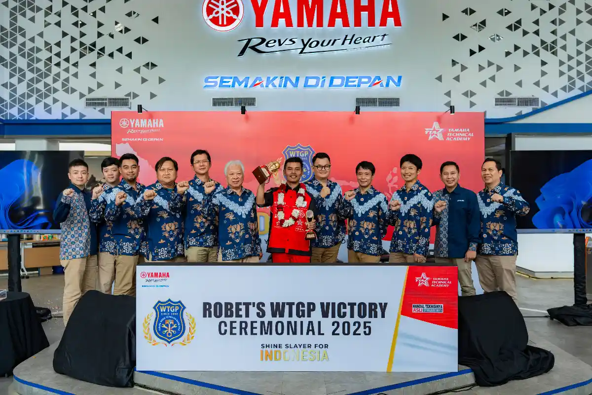 Apresiasi Kemenangan Teknisi di World Technician Grand Prix 2025, Yamaha Gelar Seremoni Spesial