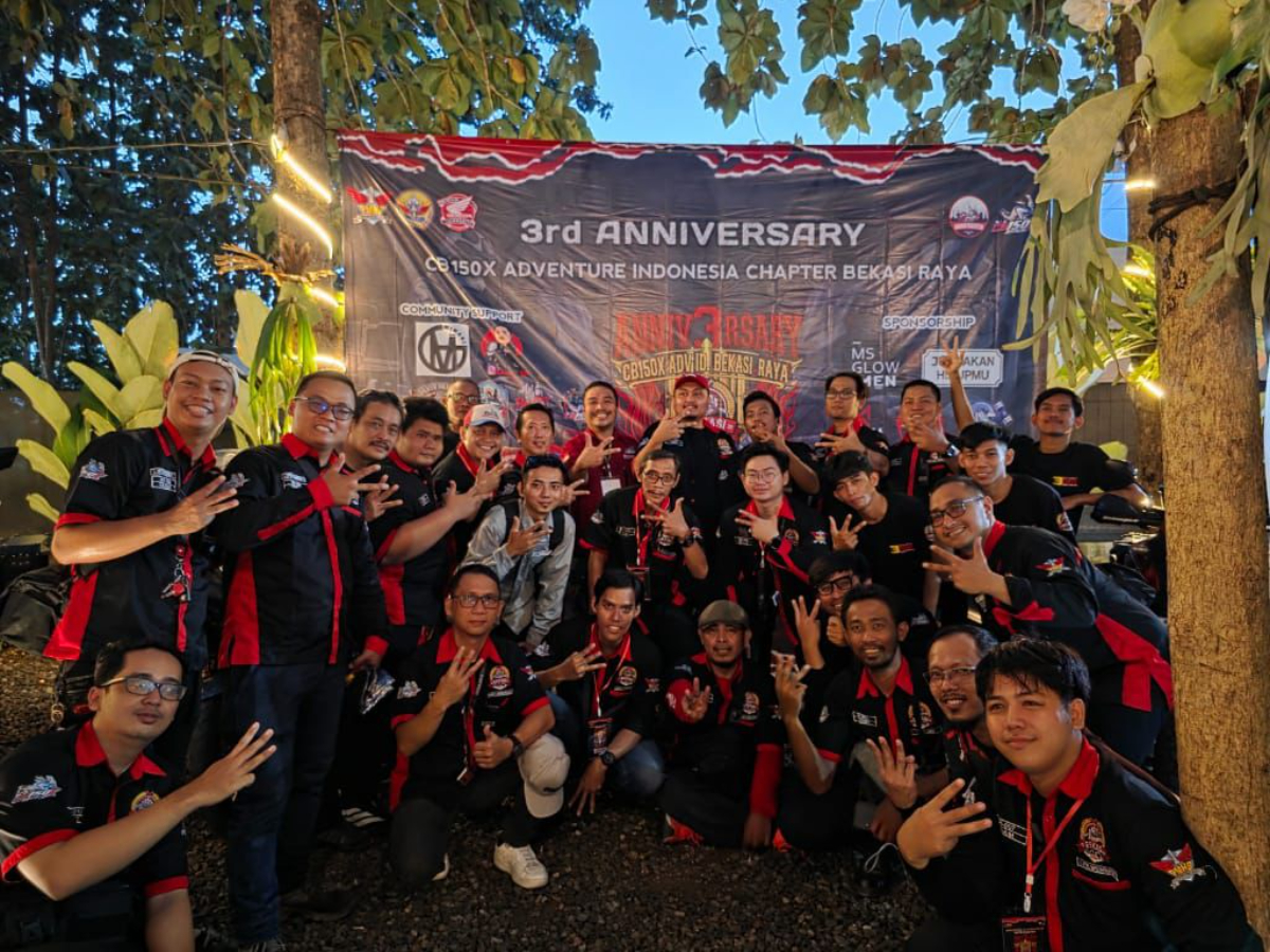 Tiga Tahun Semakin Solid, CB150X Bekasi Raya Rayakan Anniversary Penuh Kebersamaan