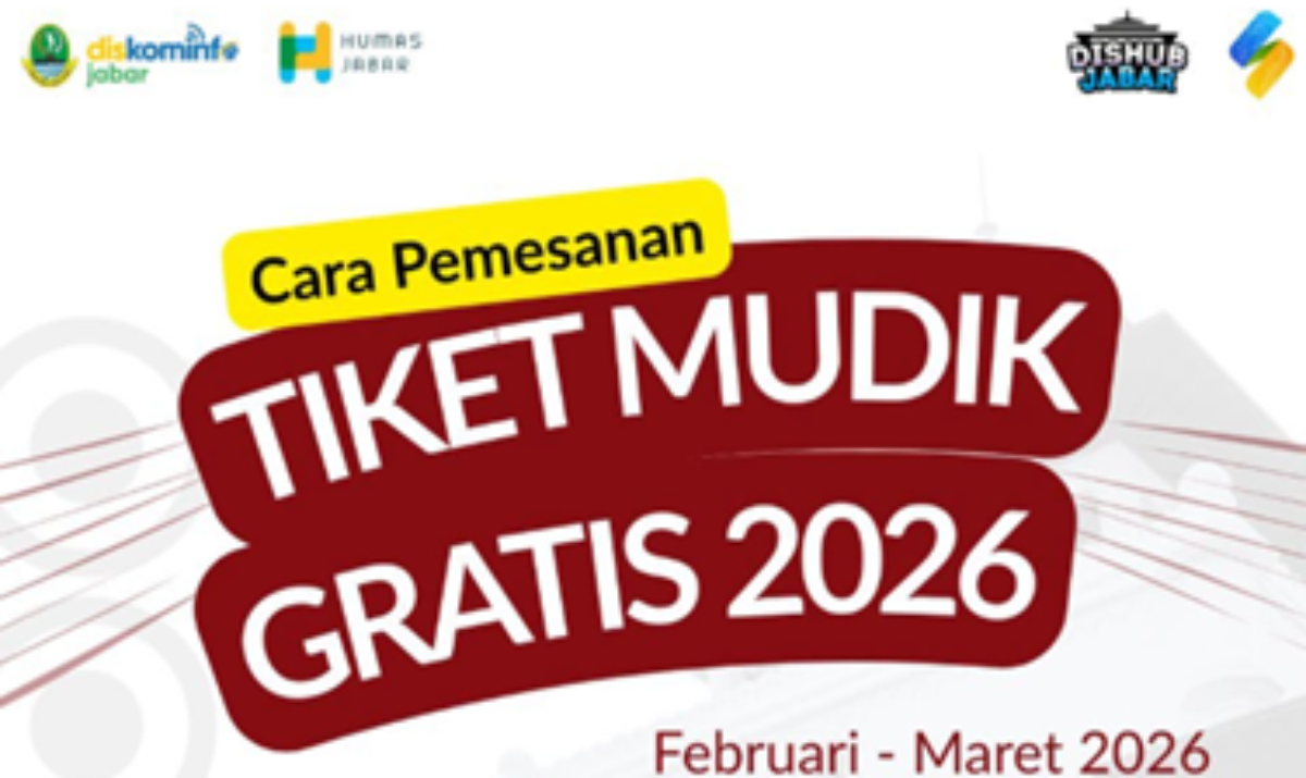Pemprov Jabar buka 3.040 tiket mudik gratis 2026. Daftar via aplikasi Sapawarga, kuota terbatas, berangkat 13–15 Maret.