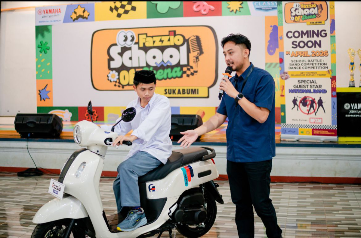 Yamaha School of Skena: Dekatkan Fazzio Hybrid dengan Generasi Muda Sukabumi