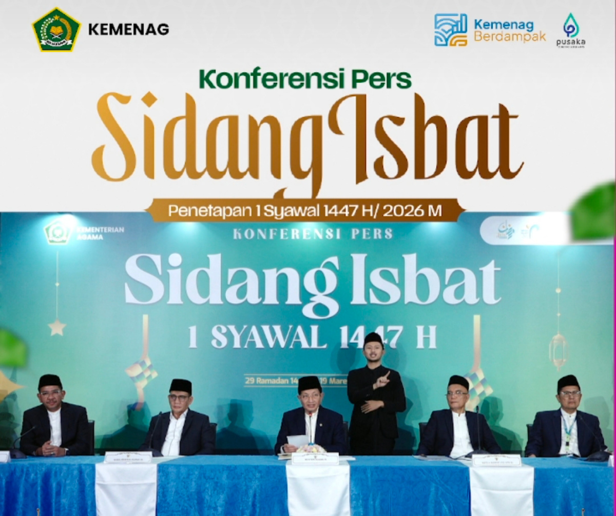 Sidang Isbat 2026: Pemerintah Tetapkan Lebaran Jatuh Sabtu, 21 Maret