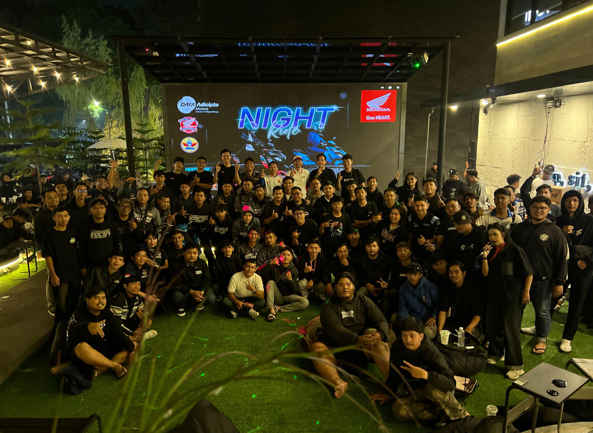 Night Ride Vario 125 Perkuat Kebersamaan Komunitas Honda di Bandung