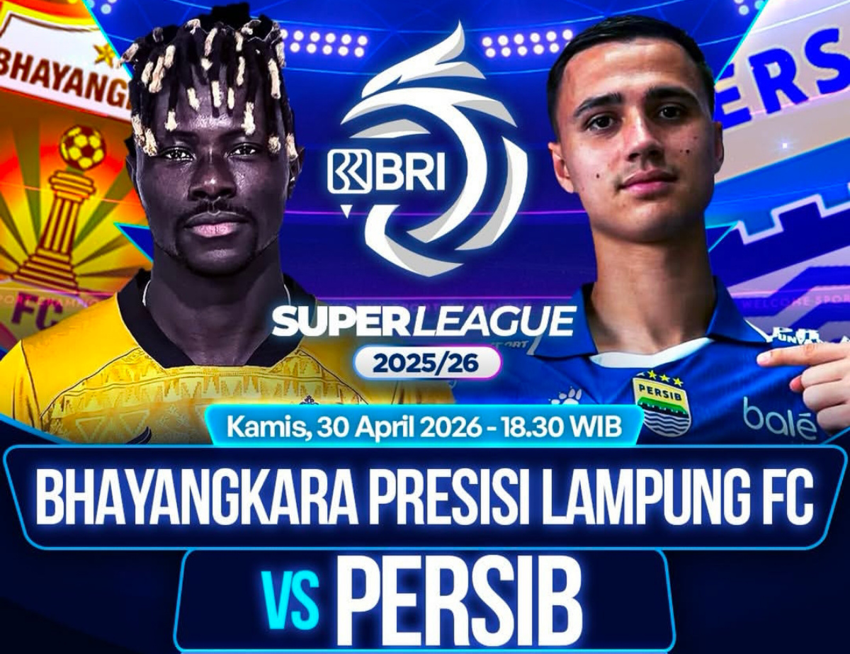 Link Live Streaming Bhayangkara FC vs Persib malam ini. Persib wajib menang demi menjaga peluang juara Super League 2025/2026.