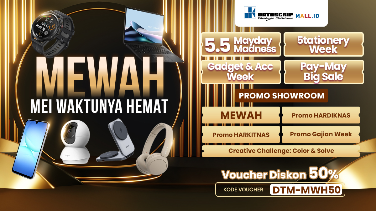 Promo MEWAH Mei 2026, DatascripMall.ID Hadirkan Belanja Lebih Hemat