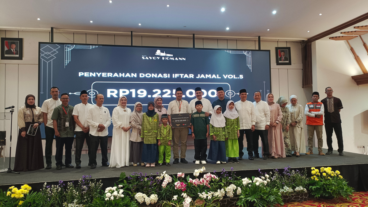 Hotel Savoy Homann Menggelar Acara Halal Bi Halal Sekaligus Pemberian Donasi Hasil Penjualan Iftar Ramadhan Jamal Vol.5 kepada Rumah Zakat