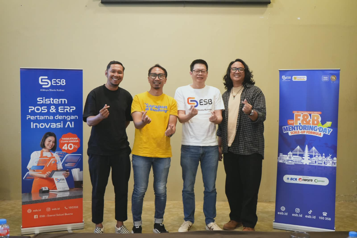 ESB Perkuat Ketahanan Pebisnis Kuliner Bandung Melalui Roadshow Kelas Bisnis GRATIS Menghadapi Efek Domino Ekonomi Global