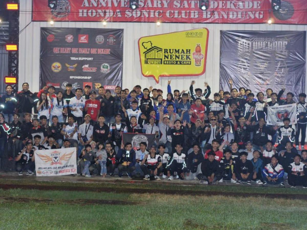Honda Sonic Club Bandung Rayakan Satu Dekade, Satukan Ratusan Bikers dalam Semangat Brotherhood