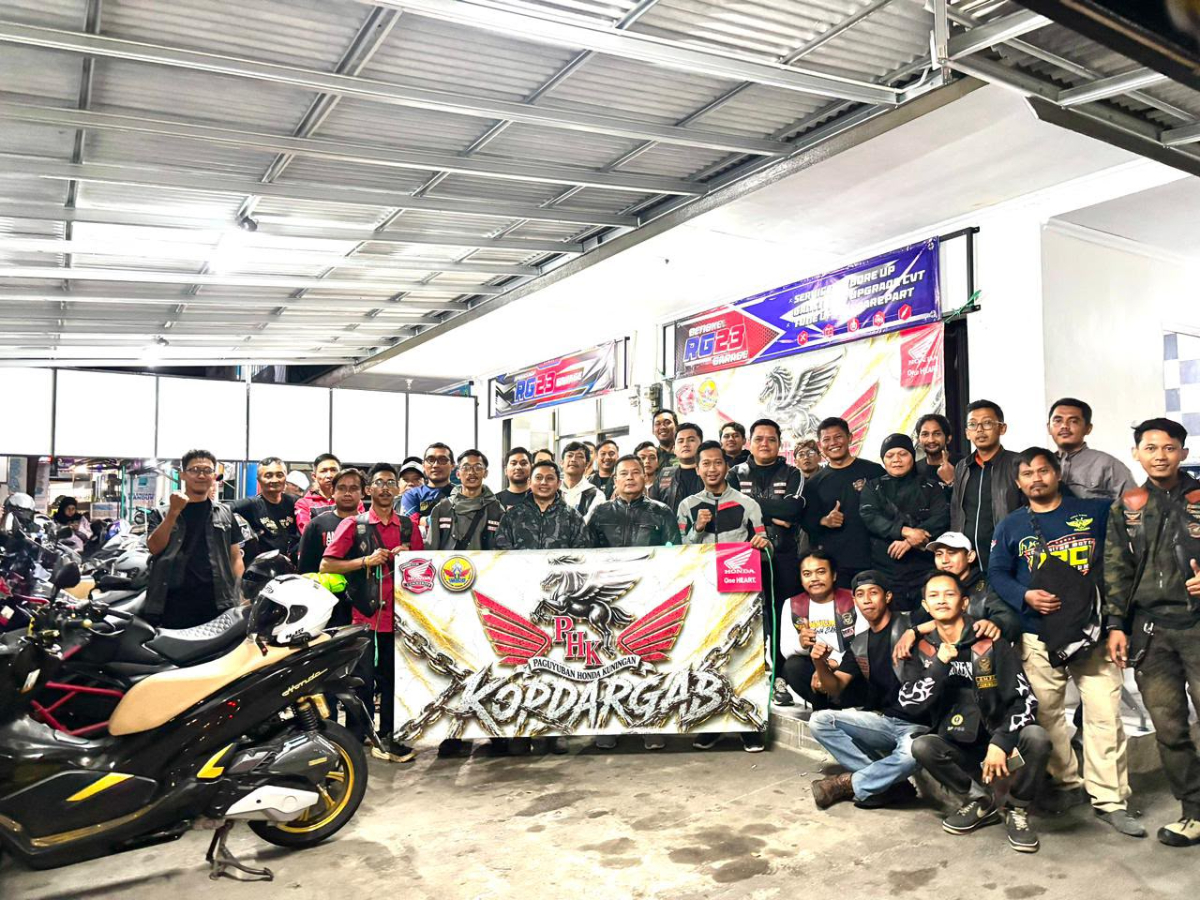 Kuatkan Semangat Persaudaraan, Paguyuban Honda Kuningan Gelar Kopdar Gabungan