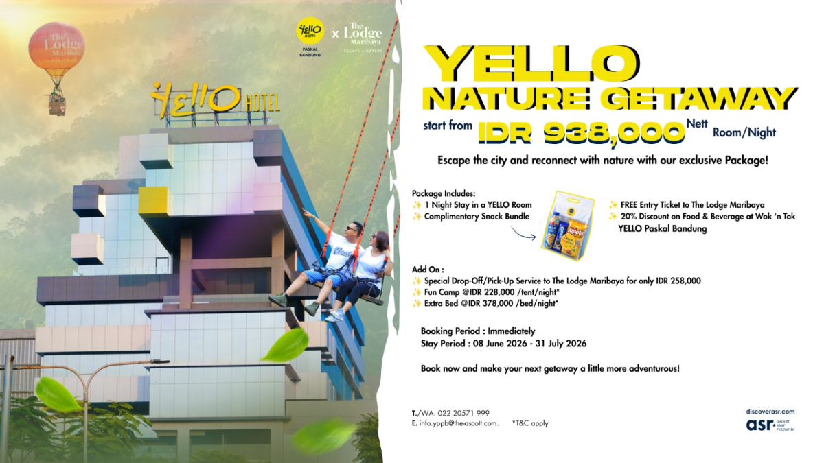 Libur Sekolah Makin Seru! YELLO Hotel Paskal Bandung dan The Lodge Maribaya Hadirkan YELLO Nature Getaway