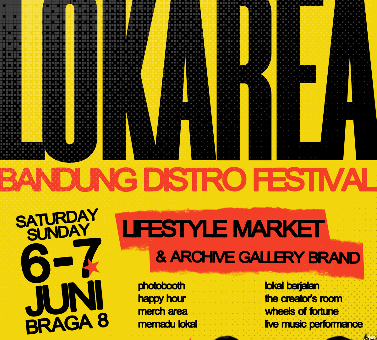 LOKAREA 2026 Hadir di Braga Bandung, Surga Local Brand dan Komunitas Kreatif Akhir Pekan Ini