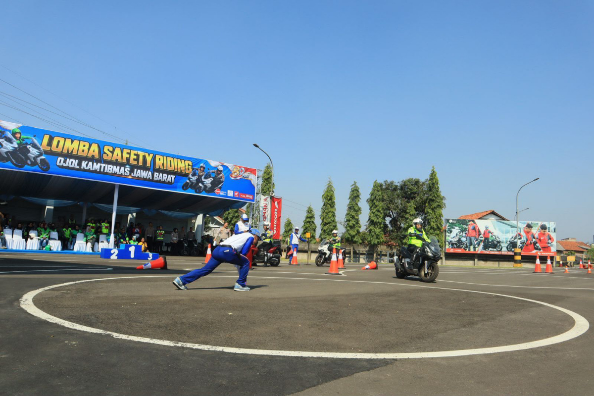 Tingkatkan Budaya #Cari_Aman, Polda Jabar dan Honda Gelar Kompetisi Safety Riding 2026